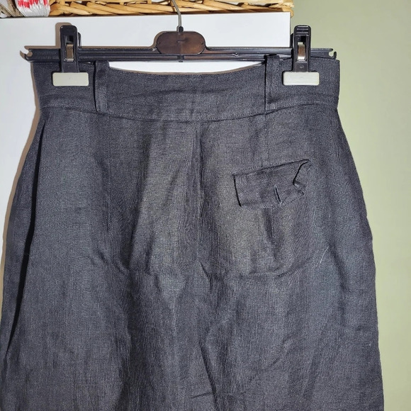 ❤ 3 For $35 vintage dream girls button midi linen straight pencil skirt medium - Picture 5 of 8